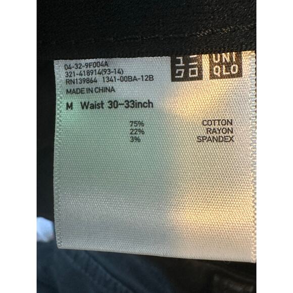 Uniqlo black slim fit jeans size 30 - Picture 3 of 7